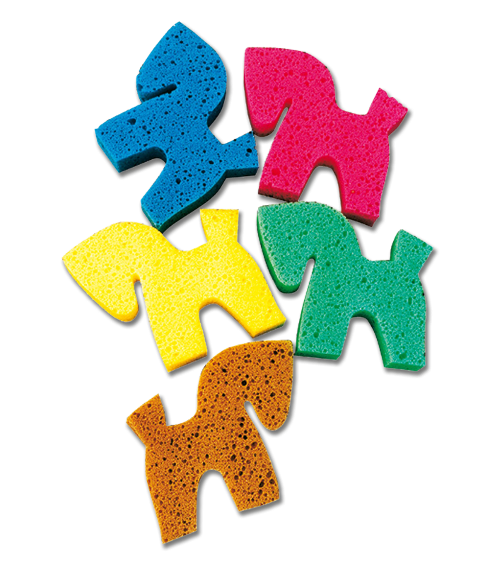 Gąbka do czyszczenia konia mix kolorów  Waldhausen - Cavalo